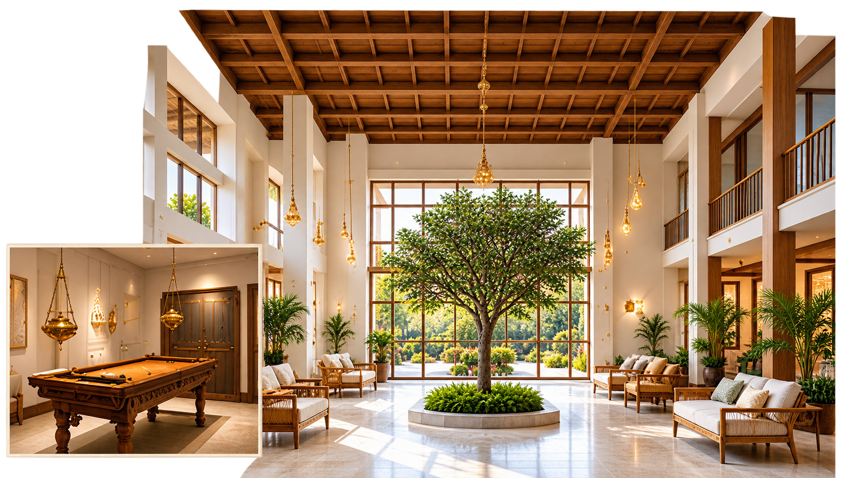 Ayurveda hospital interior