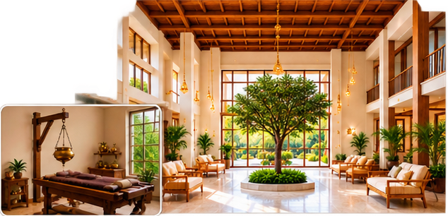 Panchkarma clinic interior