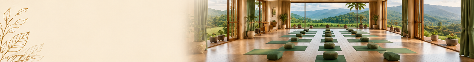 Wellness retreat healing space